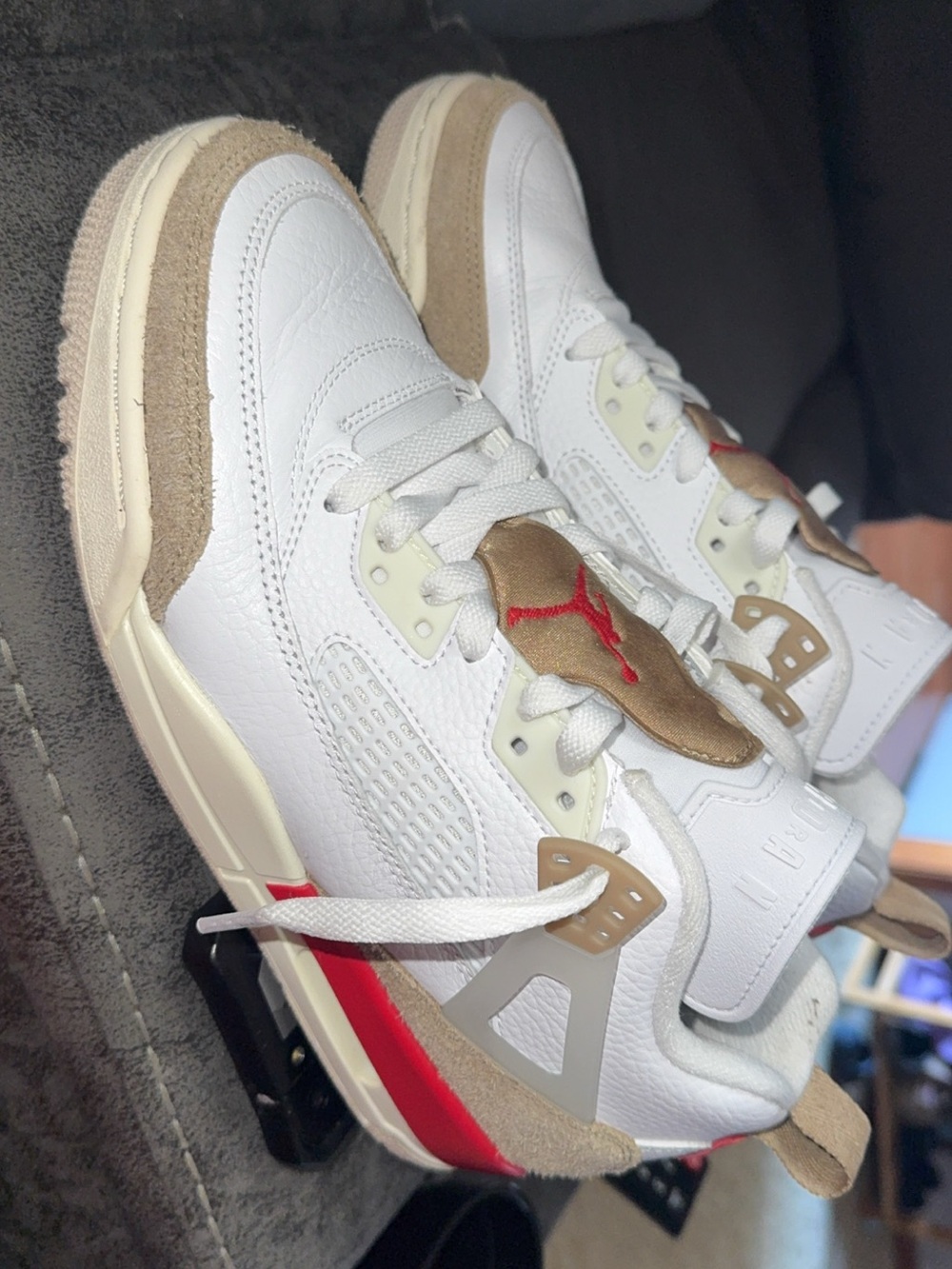 Jordan White and Black Low-Top Sneaker
